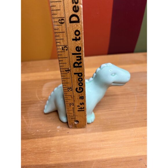 Cute mini green dinosaur decor ceramic Dino lovers - Picture 5 of 5